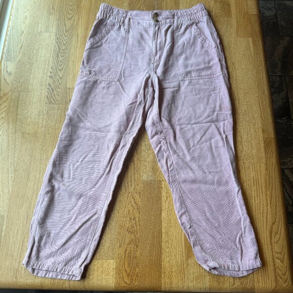 American Eagle Pink Slouchy Pants NO BELT Size 8 Short - Picture 2 of 14